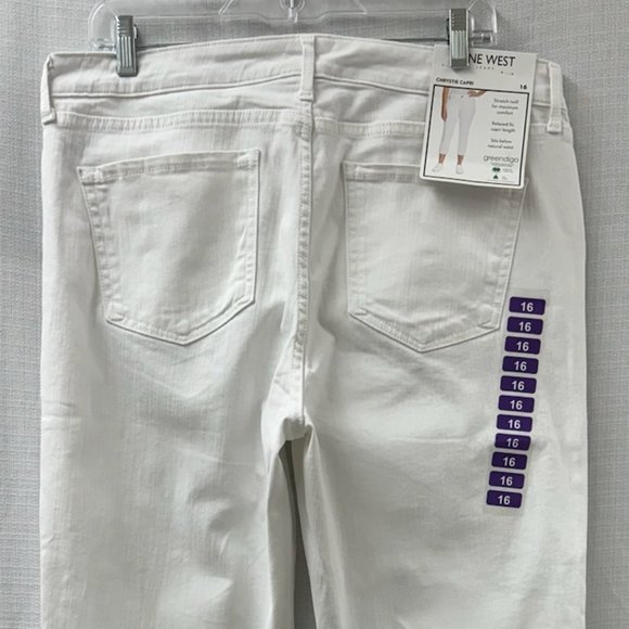 NWT - Nine West Chrystie Capri Jeans size 16 - Picture 3 of 6